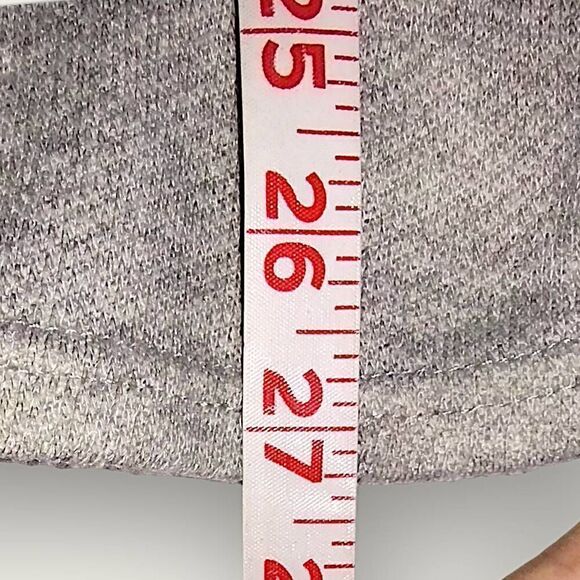 12pm By Mon Ami Womens Tee Sz M Unisex Cowl Neck Grey Gold Sparkle Reindeer Xmas - Picture 8 of 9